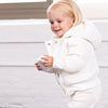 Manteau Jr White Knit Coat