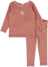 Lil Legs Pink Emblem Pajamas