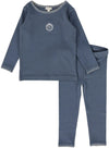 Lil Legs Blue Emblem Pajamas