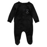 Noggi Girls Black Velvet Sweet Dream Footie