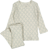 Lovely Littles Blue Lattice Pajamas