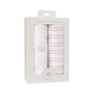 Ely's and Co 2pk Pink Butterfly/Stripe Swaddle