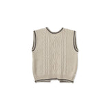 Bene Bene Light Beige Cable Knit Vest