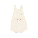 Buho Knit Ecru Bunny Romper