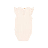 Buho Ivory Rib Ruffle Bodysuit