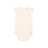 Buho Ivory Rib Ruffle Bodysuit