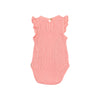 Buho Peachy Pink Rib Ruffle Bodysuit