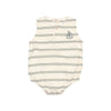 Buho Sage Green Stripe Romper