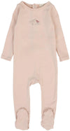 Lil Legs Pink Bird Print Footie