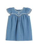 Emile Et Ida Denim Baby Dress