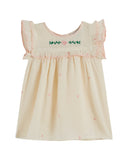 Emile Et Ida Ecru Brode Dress