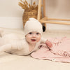 Bebe Bella White Beanie