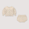 The New Society Macademia Marina Cardigan/Bloomer Set