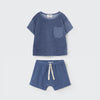 My Little Cozmo Blue Terry Tee and Shorts Set