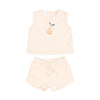 Buho Ivory Terry Tee and Shorts Set