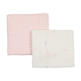 Bee & Dee Chalk White Gingham Girls Take Me Home Muslin Set