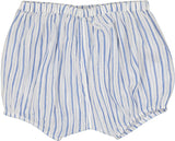 Louis Louise Navy Crepe Stripe Short and Bloomer Set