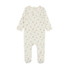 Lilette White Dainty Floral Footie