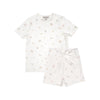 Koalav Short Sleeve Pink Flower Pajamas