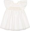 Louis Louise Off White Plumeti Baby Dress