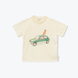 Arsene Ecru Car Kids Tee