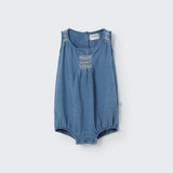 My Little Cozmo Denim Baby Romper