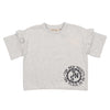 The New Society Reine Girl Grey Melange Tee/Bloomer Set