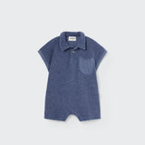 My Little Cozmo Blue Terry Romper