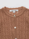 Louisiella Stern Deep Orange Baby Cardigan