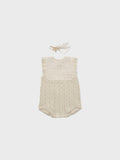 Louisiella Anneth Ecru Knit Romper