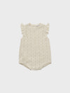 Louisiella Anneth Ecru Knit Romper