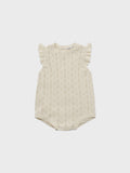 Louisiella Anneth Ecru Knit Romper