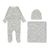 Lilette Slate Floral Layette Set