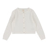 Analogie White Knit Pointelle Cardigan