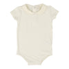 Lil Leg Cream Peter Pan Collar Onesie