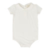 Lil Leg White Peter Pan Collar Onesie