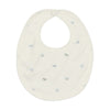 Coton Pom Ivory/Blue Little Bird Bib