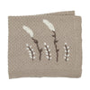 Inimini Embroider Wheat Wool Blanket