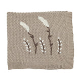 Inimini Embroider Wheat Wool Blanket