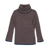 Fub Ecru/ Pond Blue Rollneck Top