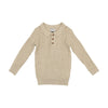 Klai Natural Rib Knit Polo Sweater