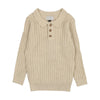 Klai Natural Rib Knit Polo Sweater