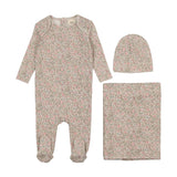 Mema Knit Floral Liberty Layette Set