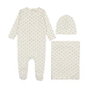 Mema Knit Blissful Blue Bud Layette Set