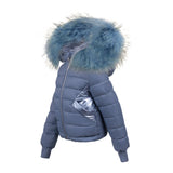 Manteau Jr Slate Reversible Rabbit Fur Coat