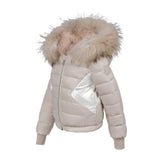 Manteau Jr Taupe Reversible Rabbit Fur Coat