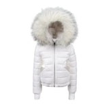 Manteau Jr White Reversible Rabbit Fur Coat