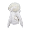 Manteau Jr White Reversible Rabbit Fur Coat