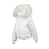 Manteau Jr White Reversible Rabbit Fur Coat