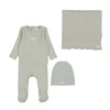 Lilette Seafoam Pointelle Bebe Layette Set